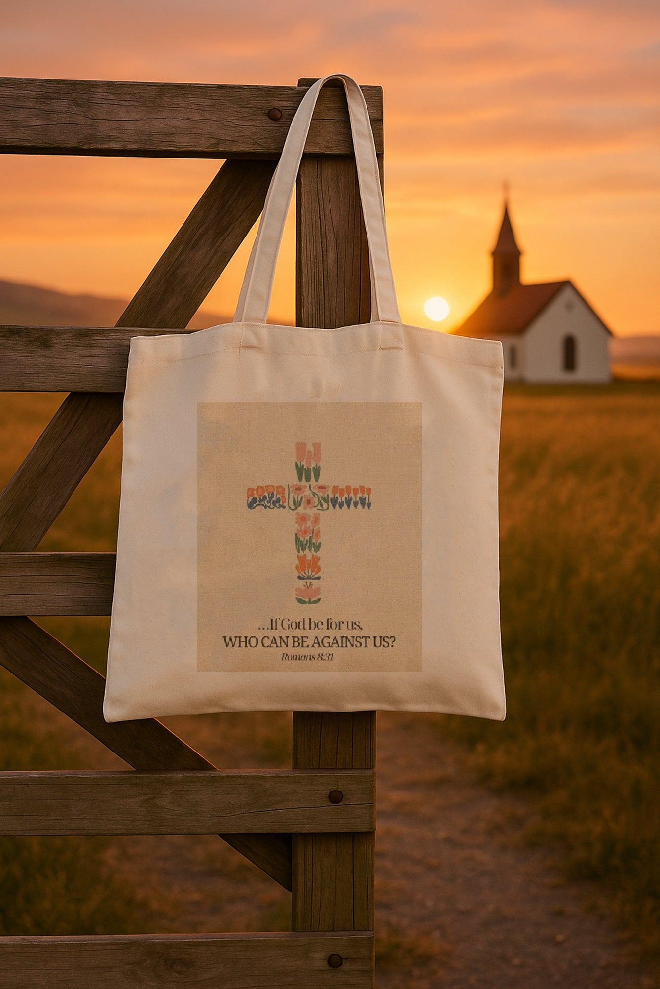 Christian Bible Tote Bag – Faith-Inspired Cotton Canvas Bag for Women – Reusable Scripture Tote – Inspirational Gift – Church & Daily Use TBLAF15